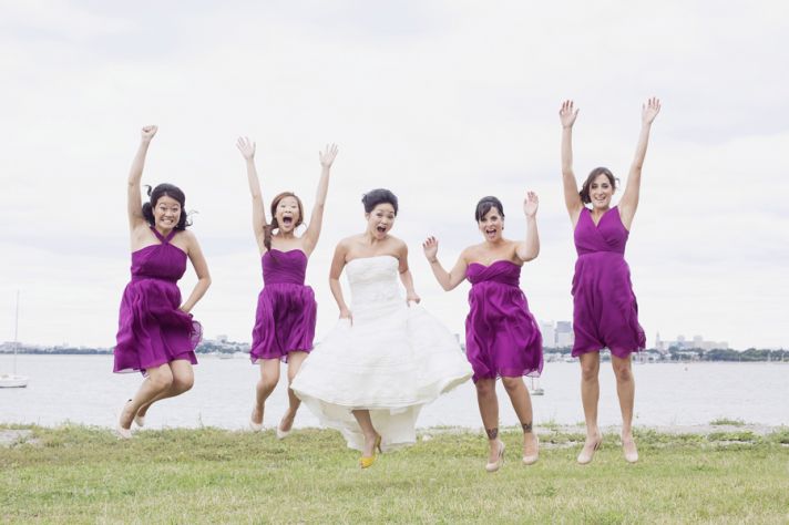 Fun Picture of a Bride and her Girls