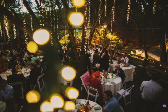 Stunning Lighting for Outdoor Wedding Reception