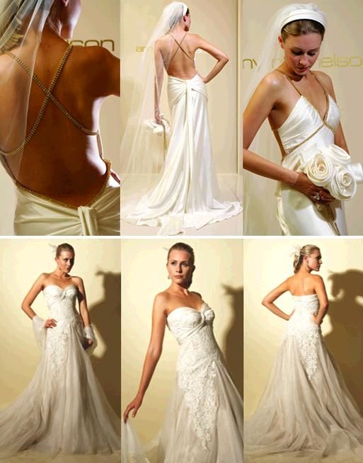 The Gold Rush wedding dress and MGM wedding dress from Amy Michelson- sexy and stunning