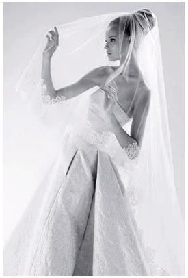 Stunning mantilla veil worn over the face