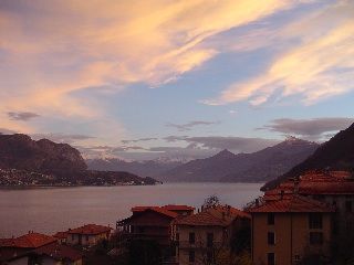 As this sunset shows, Lago Tramonto is a romantic honeymoon location in Northern Italy