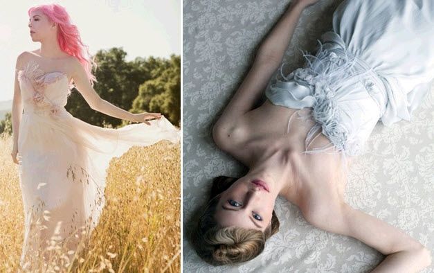 Soft and feminine bridal creations by Etsy seller Claire Lafaye