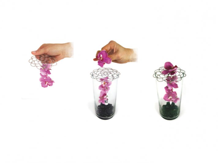 Simple wedding flowers DIY project with loose orchids