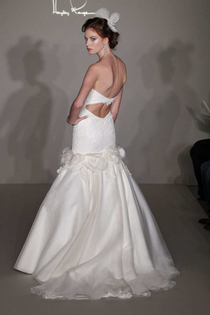 Hayley Paige 2012 wedding dress with romantic open back