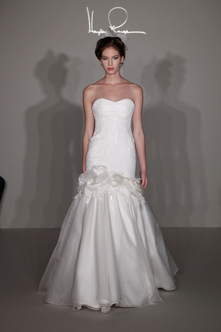 Hayley Paige 2012 wedding dress with romantic open back