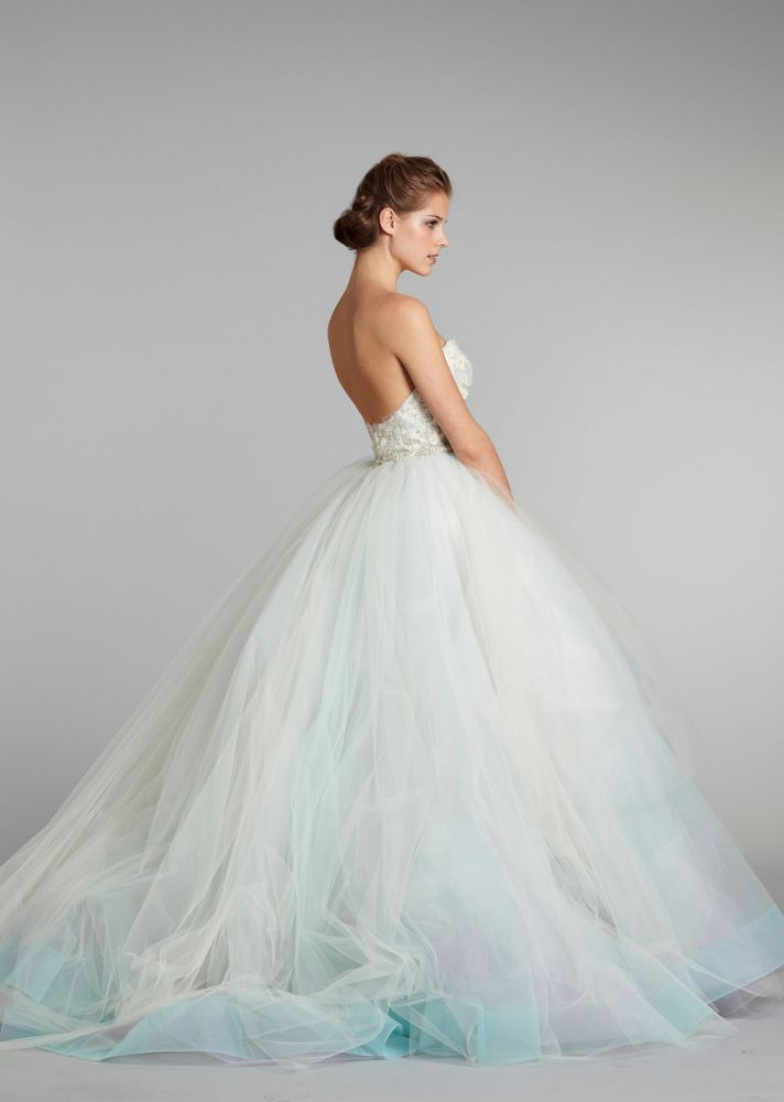fall 2012 wedding dress Lazaro bridal gowns 3269 side