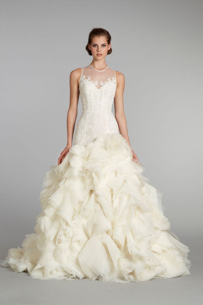 fall 2012 wedding dress Lazaro bridal gowns 3253