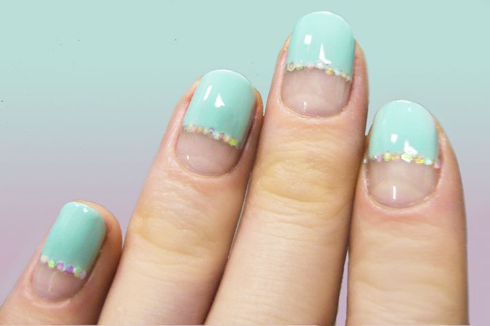 wedding worthy manicures for the fashion forward bride nude teal