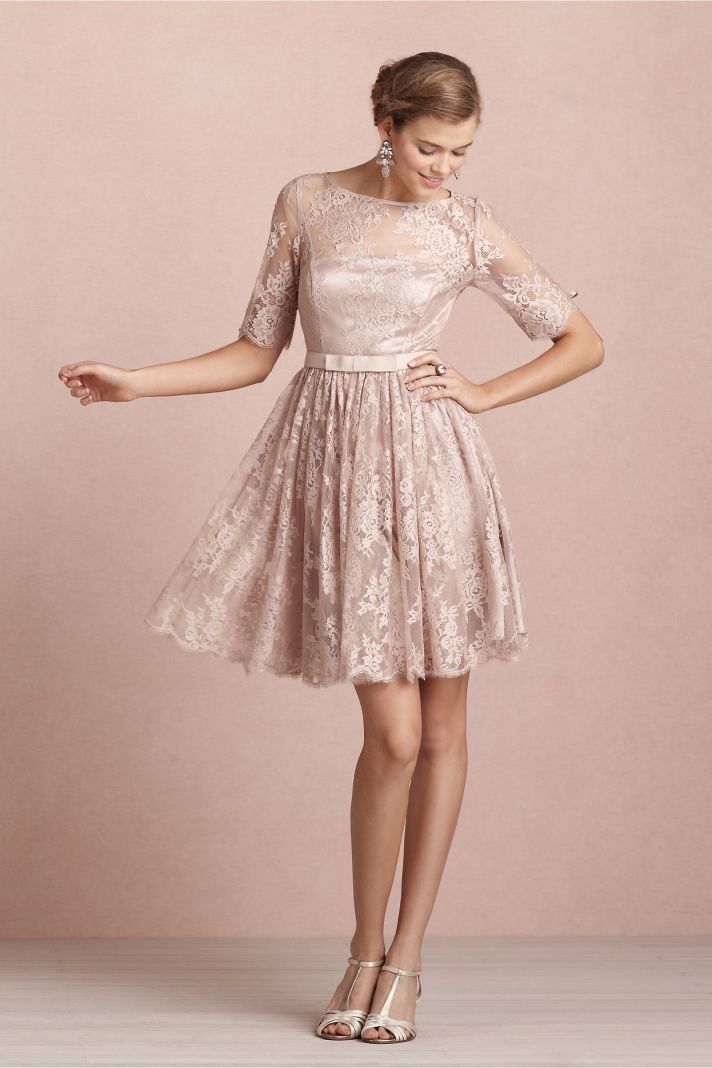 covetable bridesmaid dresses from BHLDN 2013 bridal party style blush lace