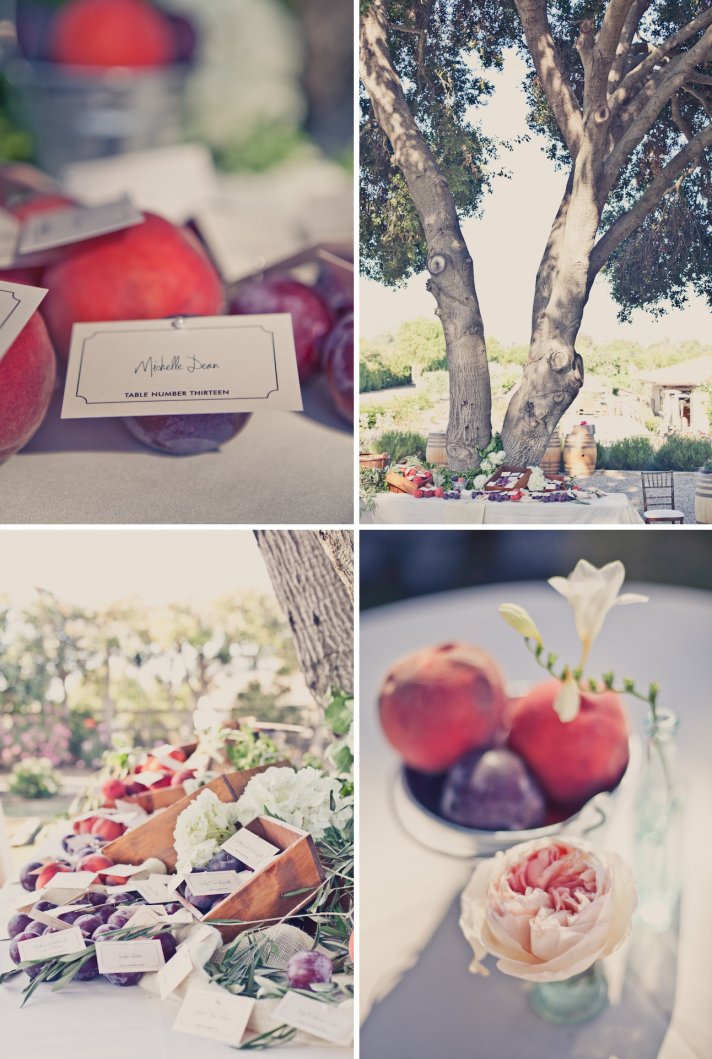 elegant outdoor weddings peach lavender wedding colors fruit infused decor