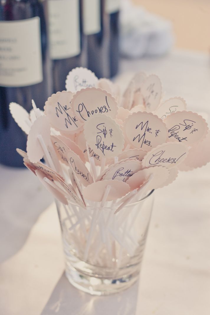 elegant real weddings lavender peach wedding colors customized drink stirs