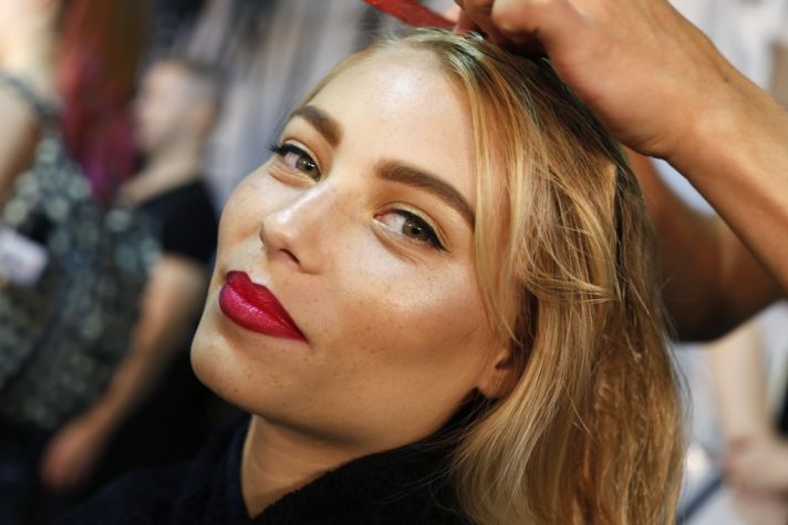 bridal beauty inspiration from fashion week spring 2013 red lips jason wu