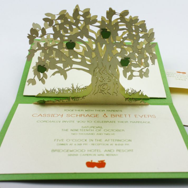 amazing wedding invitation pop up card invites 1