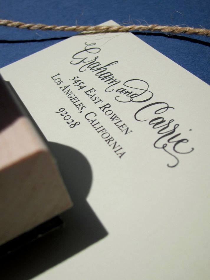 5 easy ways to personalize the wedding DIY weddings calligraphy stamp for invitations