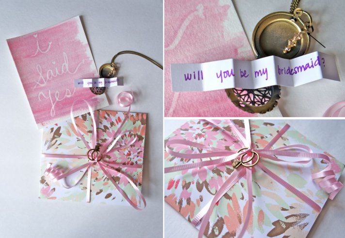 Will You Be My Bridesmaid DIY Lockets