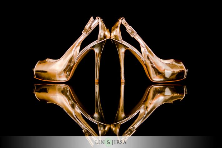 Glamorous Black and Gold Wedding Inspiration - Bridal Shoes