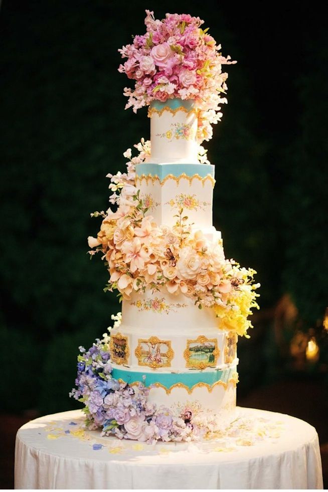 Whimsical Wedding Cake by Sylvia Weinstock