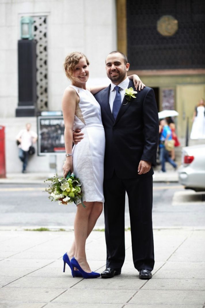 City Hall Wedding Dressing Bride and Groom 4