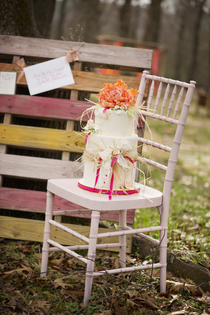 Outdoor Rustic Wedding Reception Bright Decor Accents