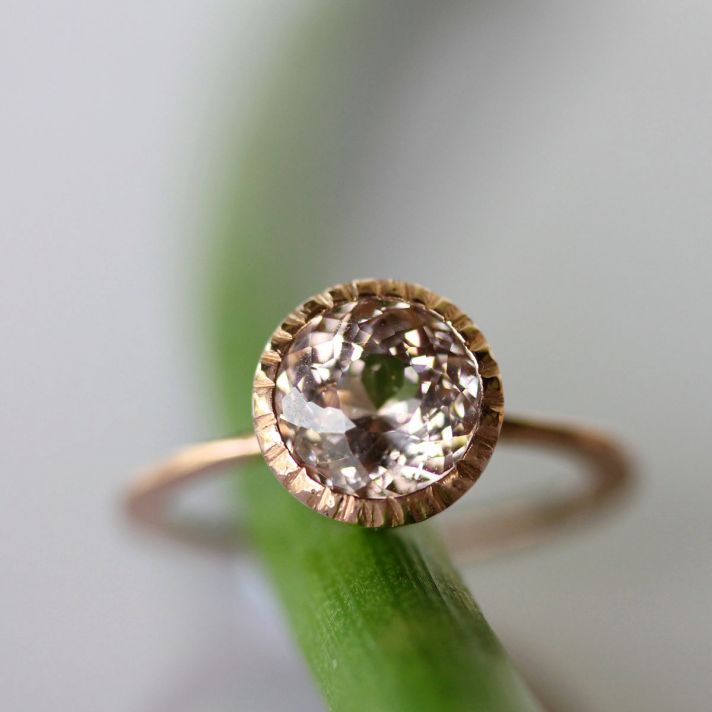 alternative engagement ring morganite