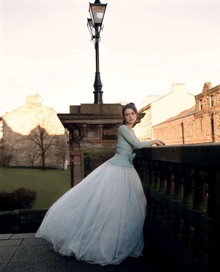Romantic tulle wedding dress in pale blue