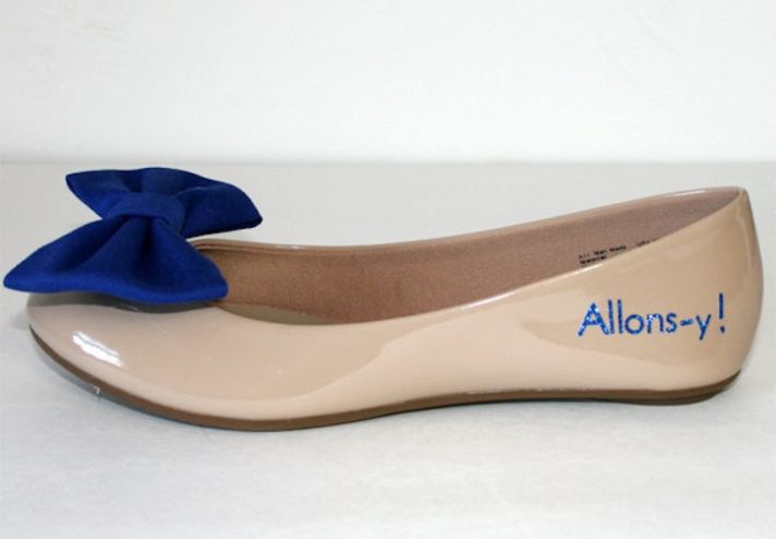 Ballet flat wedding shoes for geeky brides