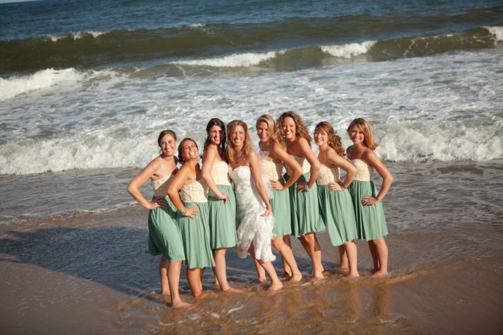 Real Wedding Long Island Throo Williams Photography by Verdi Bridesmaids Bride Beach