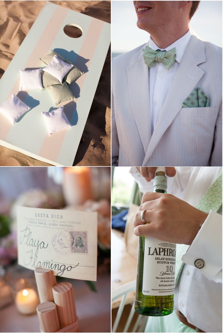 Real Wedding Long Island Throo Williams Photography by Verdi Reception Green White Details