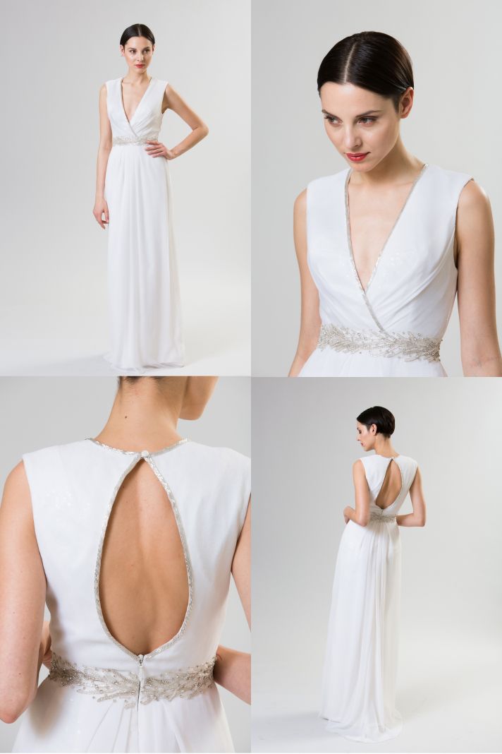 necklines we love junko yoshioka summer spring 2014 wedding dress sorbet