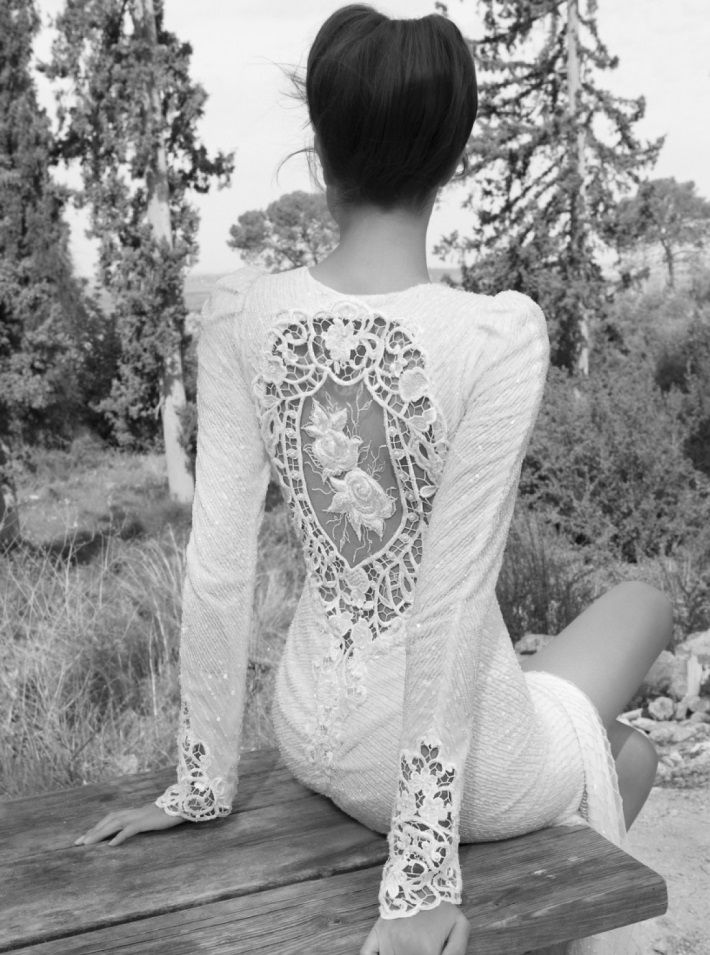Inbal Dror wedding dress with statement back