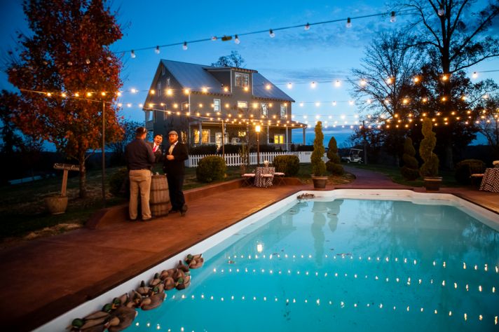 Twinkle Lights over Water