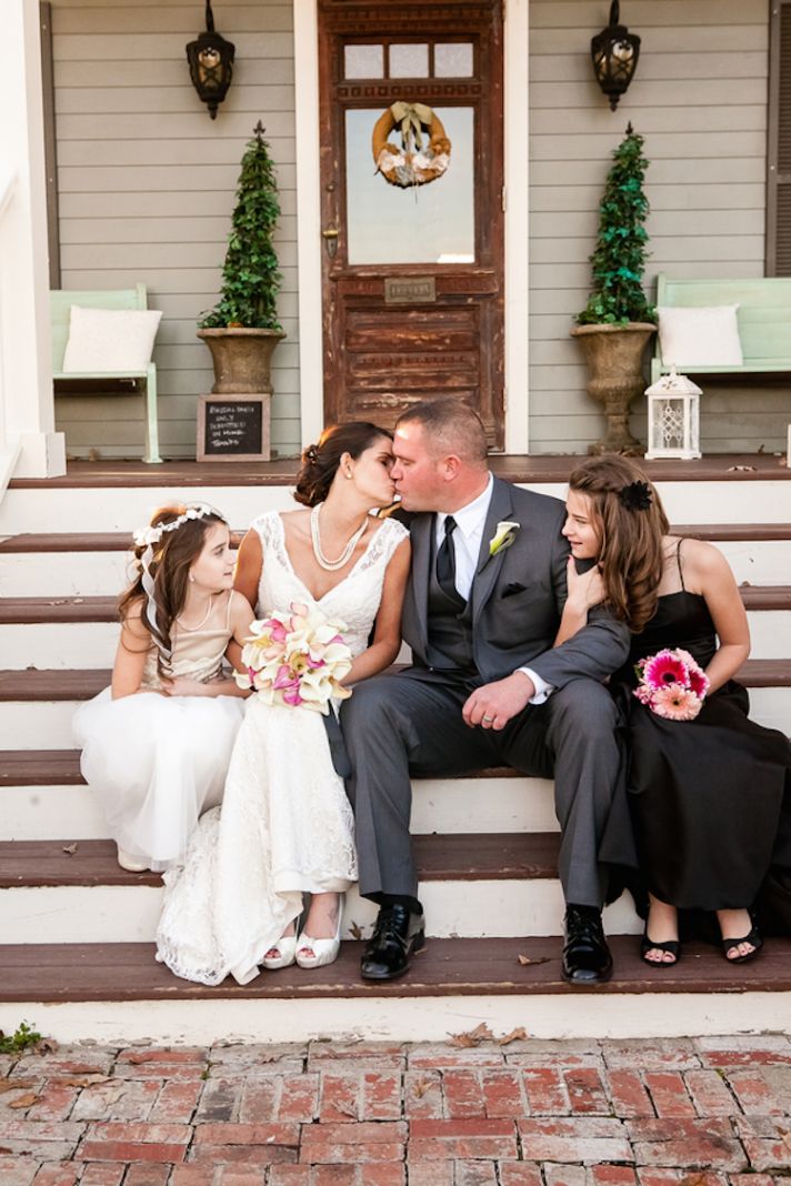 Family in a Fall Wedding