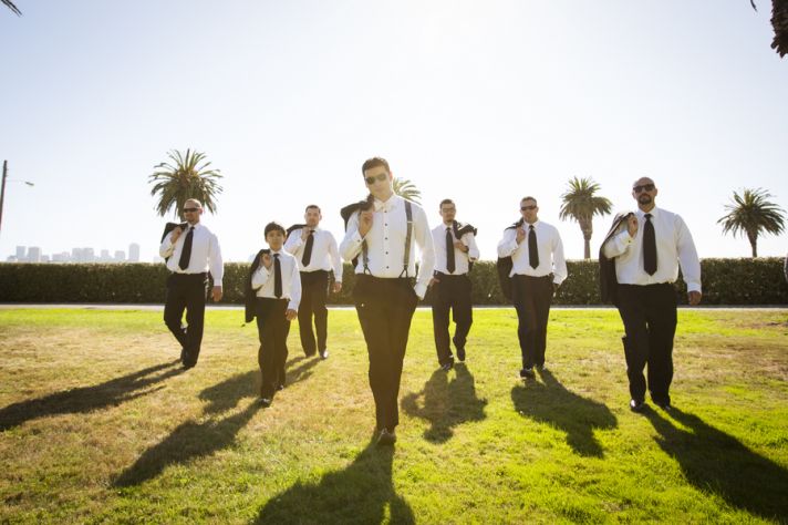 Groomsmen Looking Fly