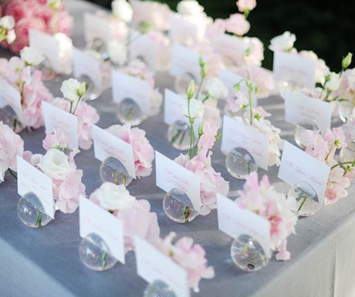 Sweet and Romantic Escort Card Holders