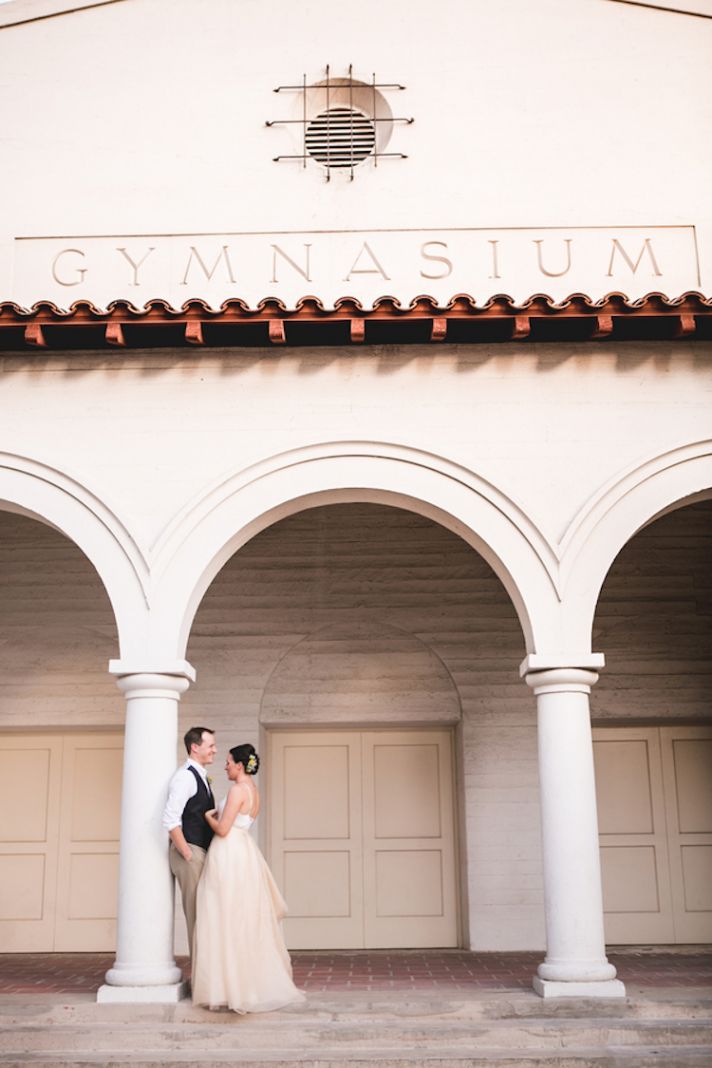 Bride and Groom Photography at a Vintage School Venue