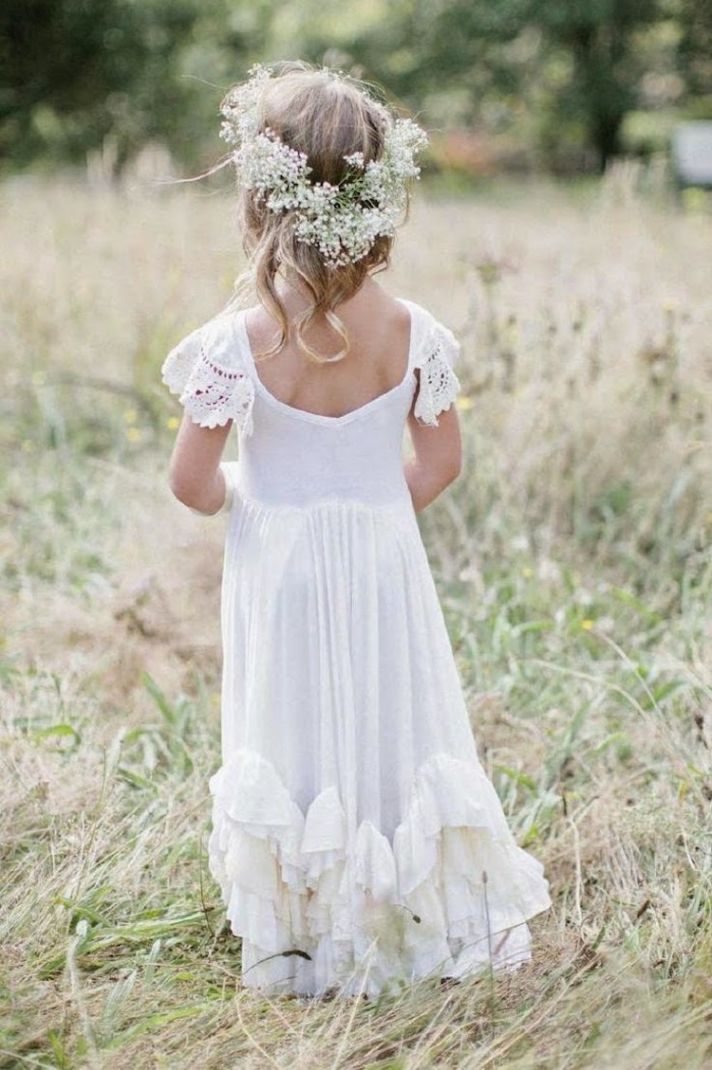 Super Sweet Flower Girl with a Flower Crown