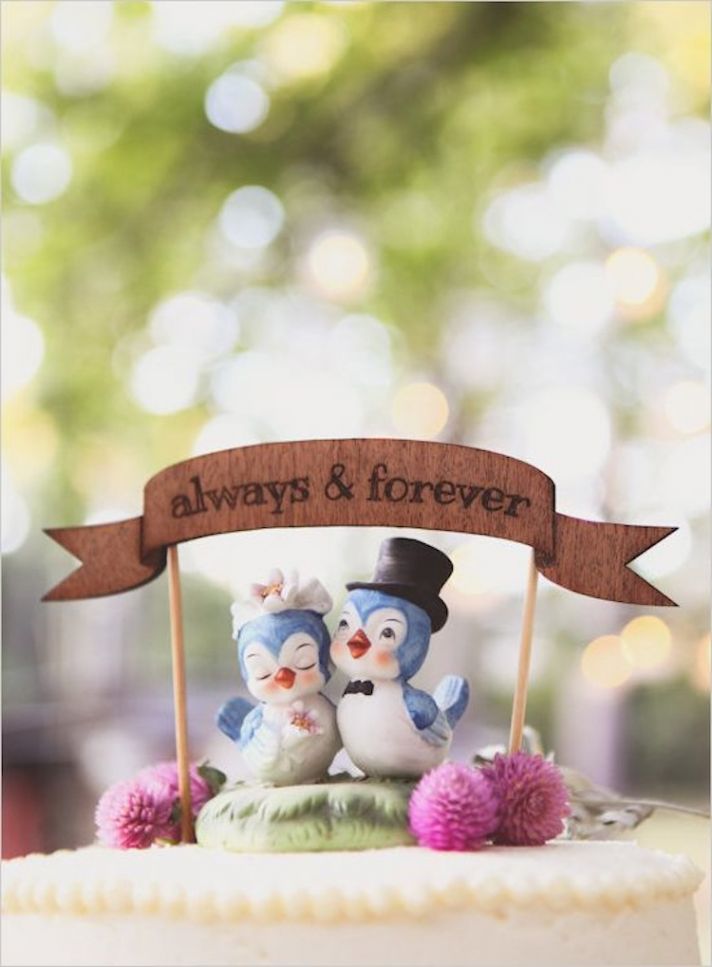 Quirky Bird Cake Topper
