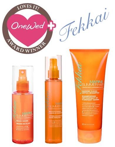 OneWed loves Frederic Fekkai marine summer hair products for sexy wedding hair