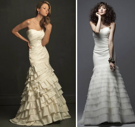 Gorgeous drop waist mermaid wedding dresses- get the look for less!