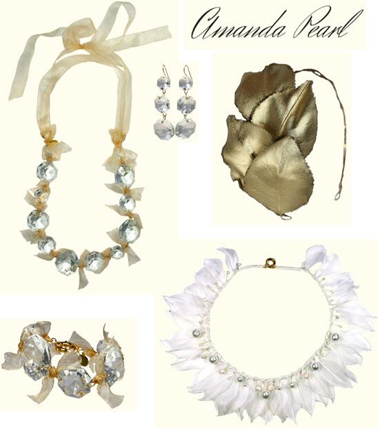 Stunning bridal jewelry pieces from Amanda Pearl with a vintage feel