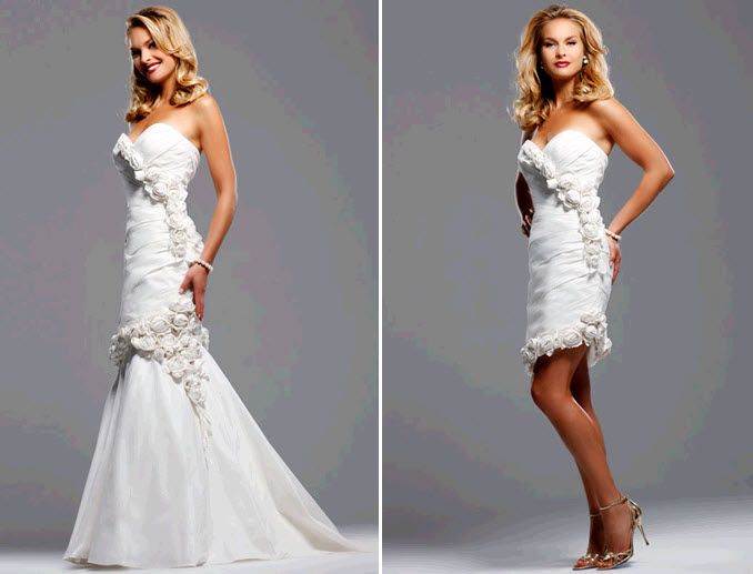 White sweetheart neckline mermaid wedding dress by David Tutera