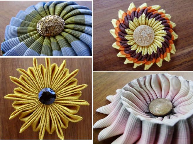 Funky non-traditional bridal brooches and boutonnières- make a statement when you walk down the aisl