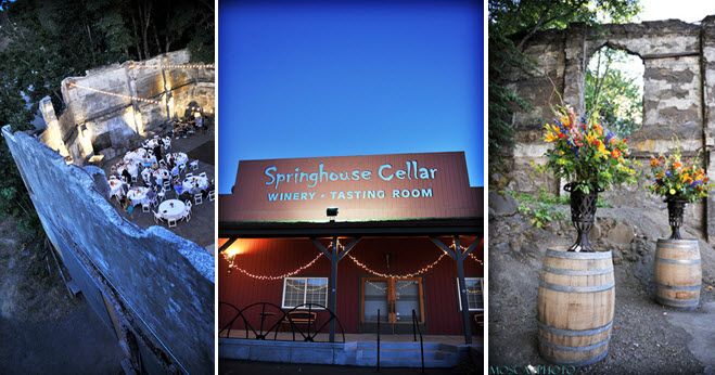 Picturesque wedding venue overlooking the Hood River, OR ruins