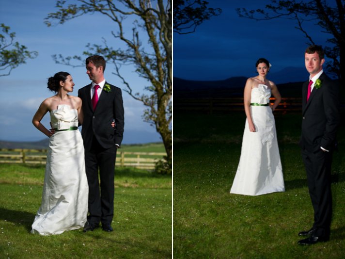 Romantic wedding photos of destination wedding bride and groom
