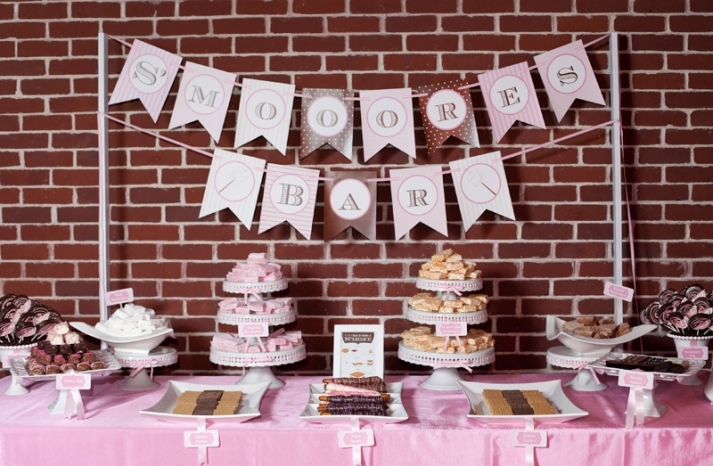 Wedding-reception-dessert-bar-wedding-cake-pink-1