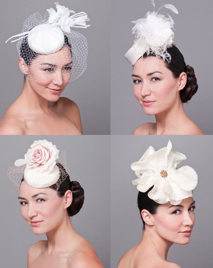 Royal wedding-inspired wedding hats and bridal fascinators