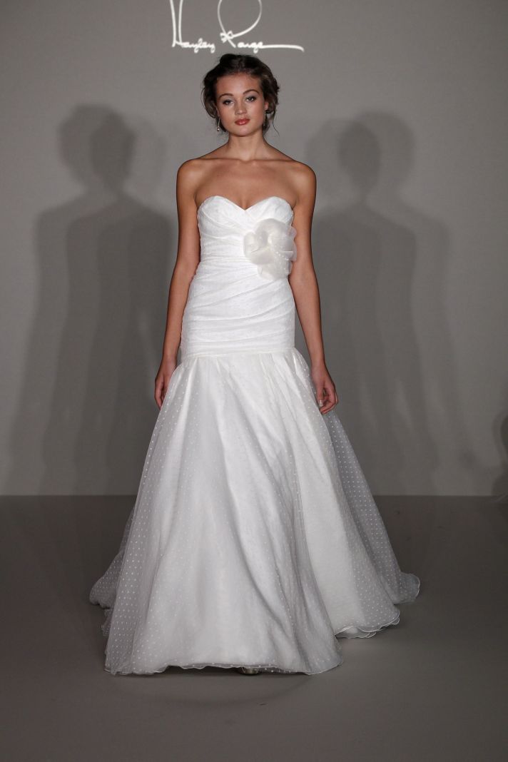 Hayley Paige 2012 wedding dress in point d’esprit fabric