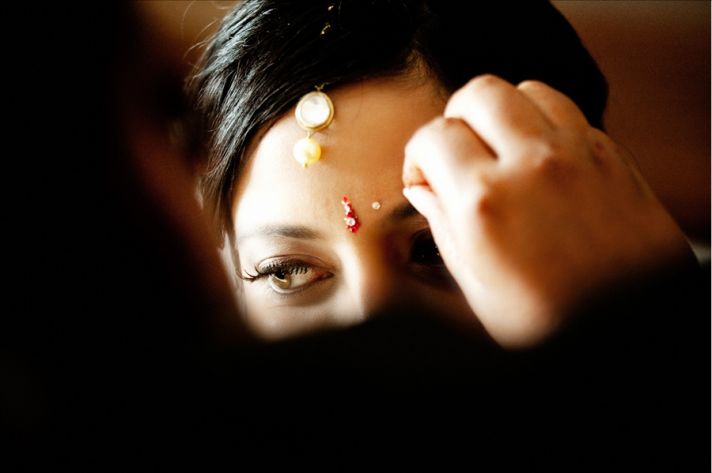 multi cultural weddings indian bride bridesmaids