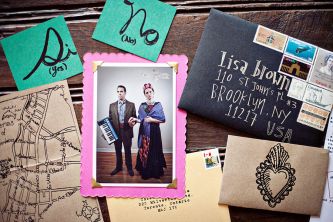 funky wedding invitations gold teal black magenta destination weddings