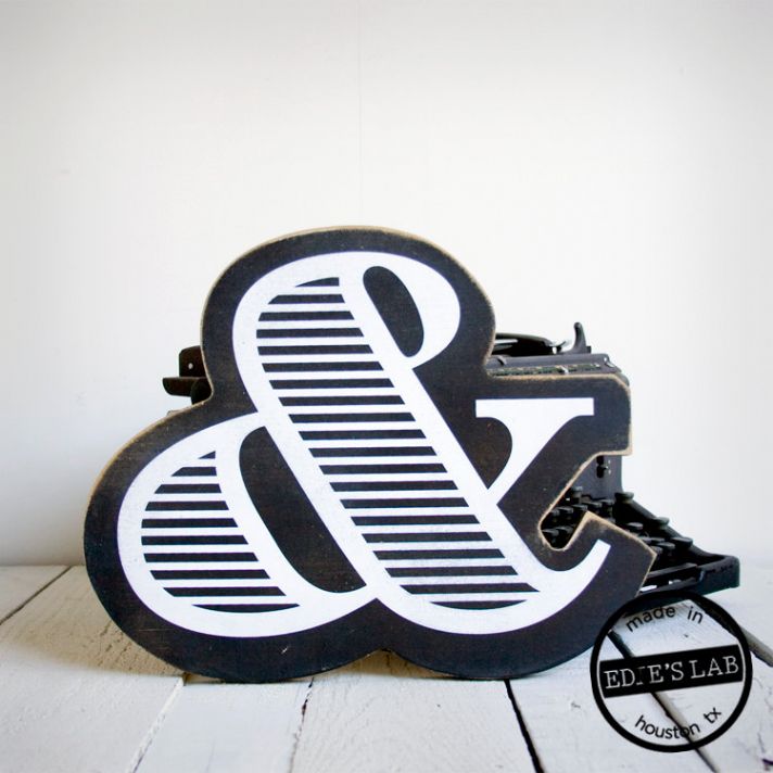 wedding ceremony reception decor bride groom initials custom signs black white modern